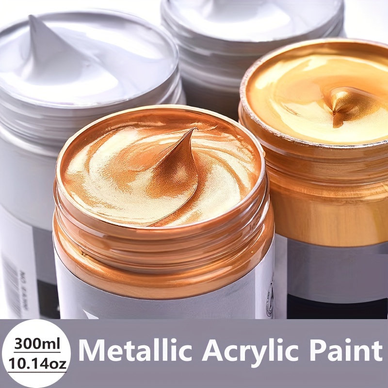 Waterproof Acrylic Paint Gold  Golden Metallic Acrylic Paint - 20ml Gold  Metallic - Aliexpress