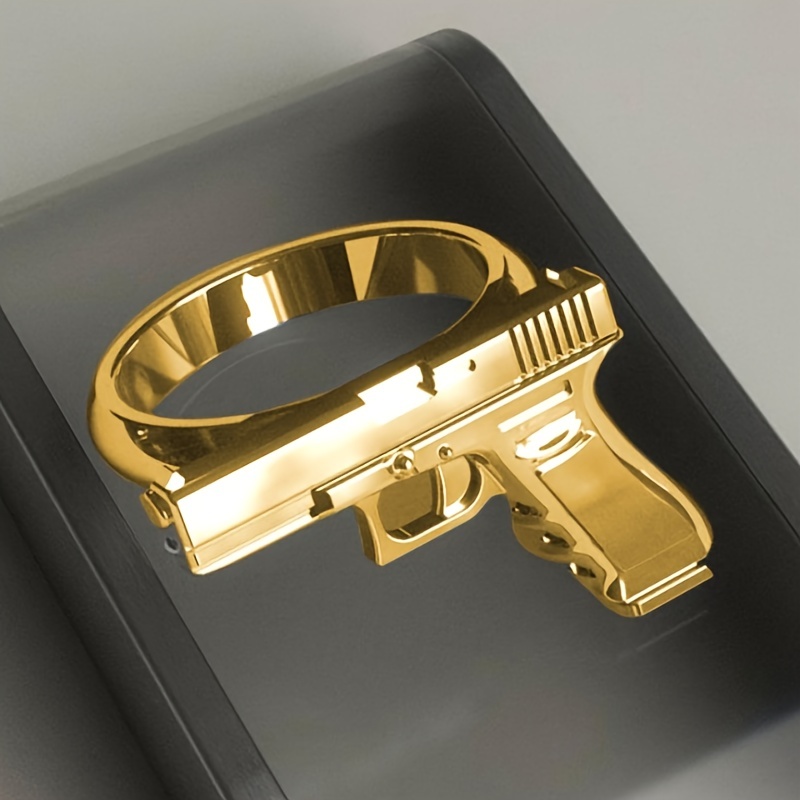 Men's Retro Punk Pistol Ring