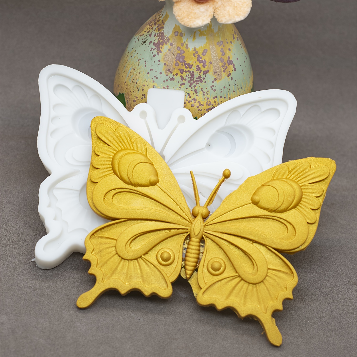 Exquisite Large Silicone Resin Coaster Molds - Create Stunning Moth and  Butterfly Art Pieces