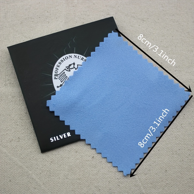 Blue Jewelry Cleaning Cloths Silver Polishing - Temu