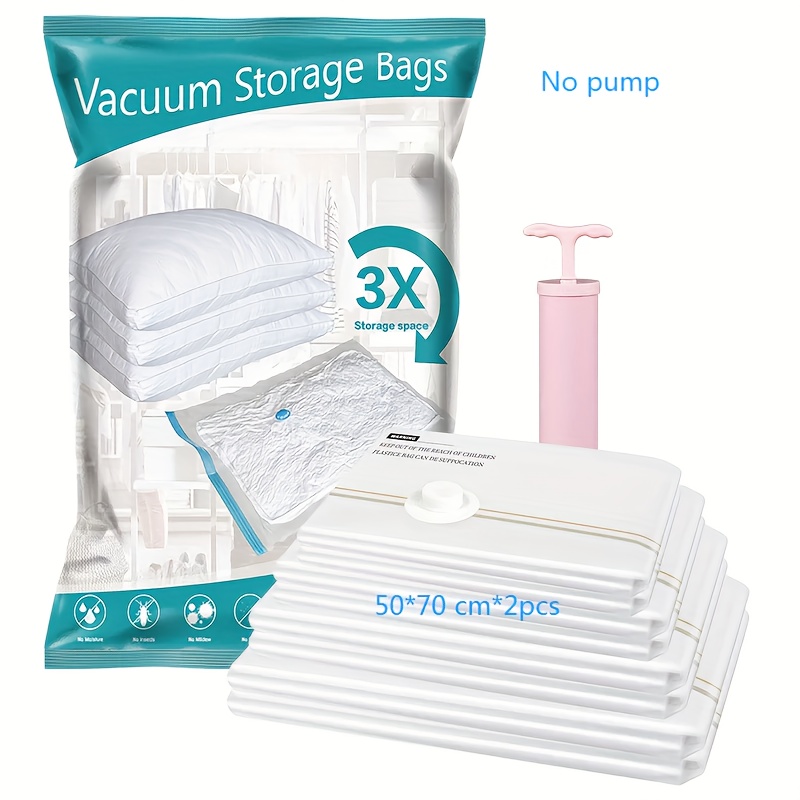 8pcs Vacuum Storage Bags Set, Space Saver Compression Bag (2pcs 50