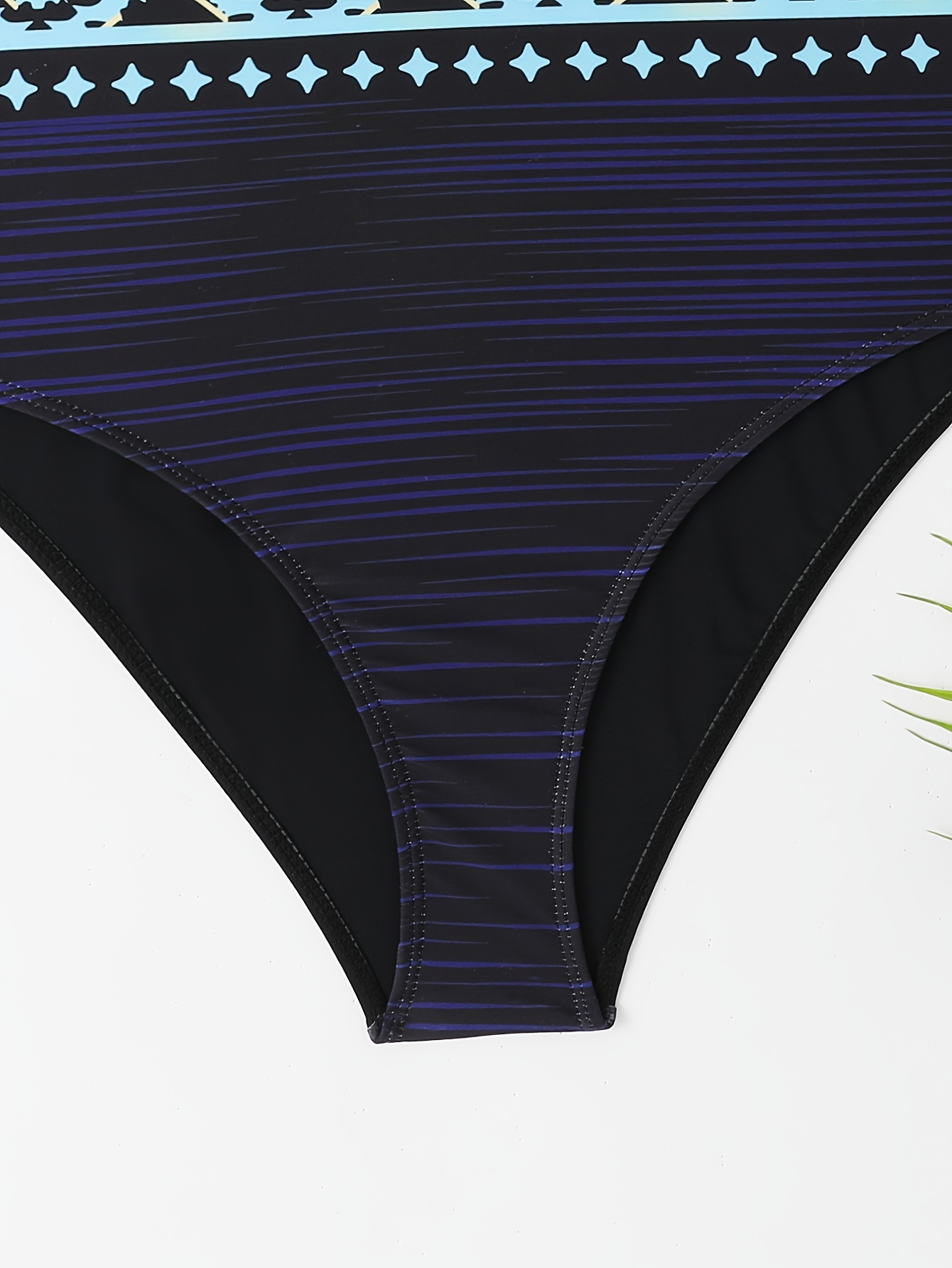 Elegant Print Round Neck One piece Swimsuit Comfy High - Temu Canada
