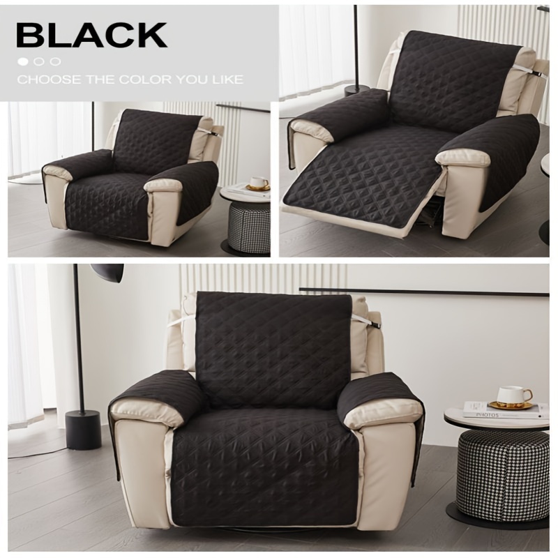 1pc Solid Color Recliner Cushion, Minimalist Polyester Waterproof