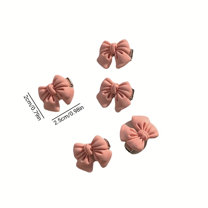 New Small Bow Hairpins Cute Peach Rose Headwear Hair Accessories