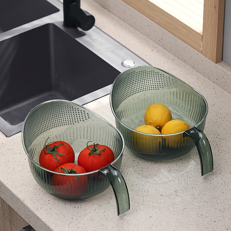 Kitchen Rice Washing Basket With Thickening Strainer And Creative