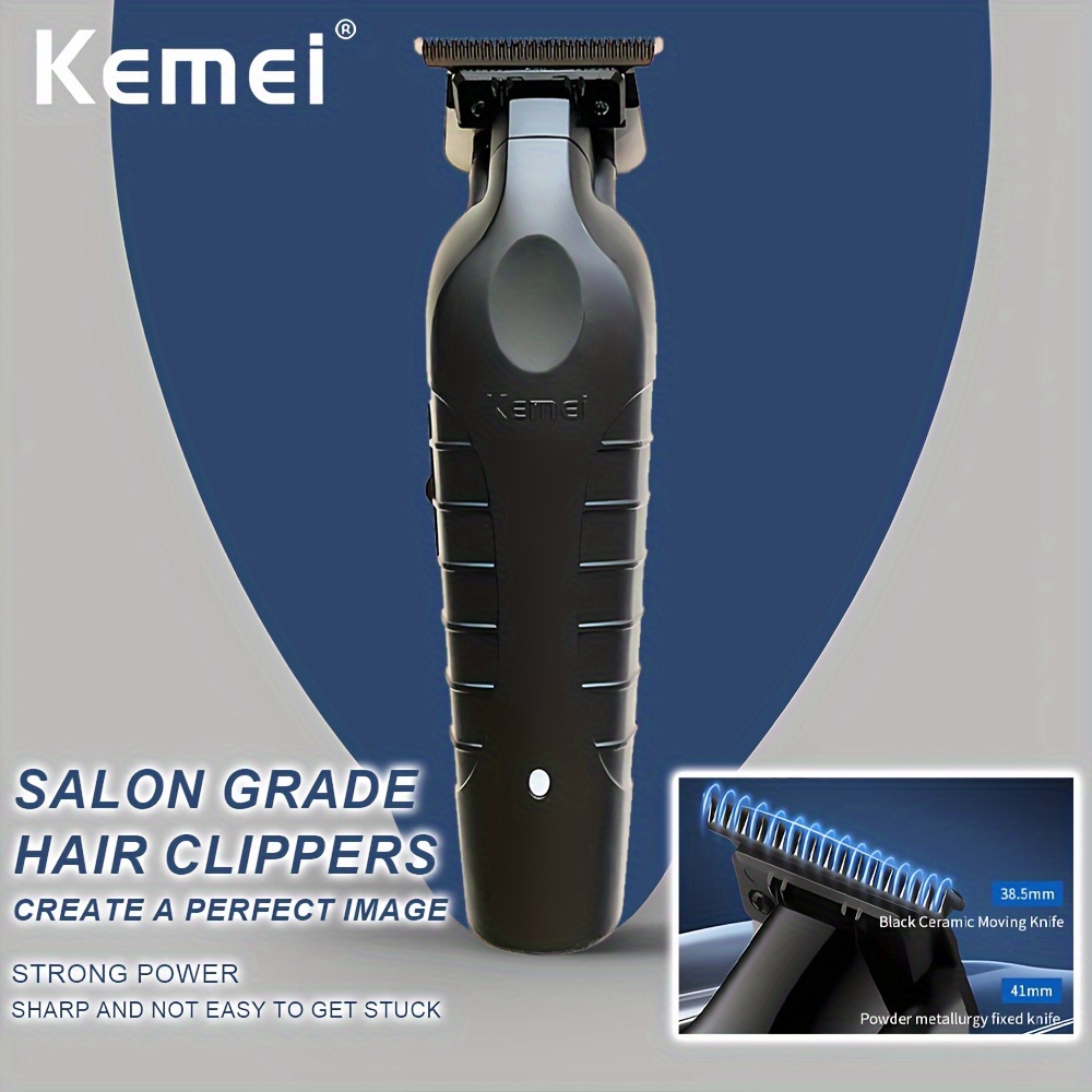 Kemei 2299 Cordless Hair Trimmer Zero Gapped Carving Clipper - Temu