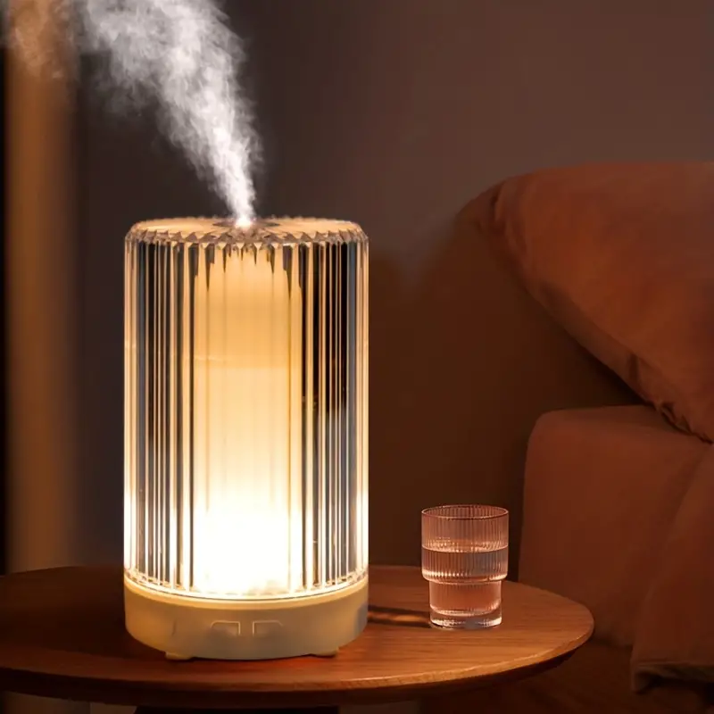 1pc 200ml 7 colors Ultrasonic Aromatherapy Diffuser with Waterless Auto-Off  Timer - Cool Mist, BPA-Free, LED Lights - Perfect for Home, Yoga, and Offi