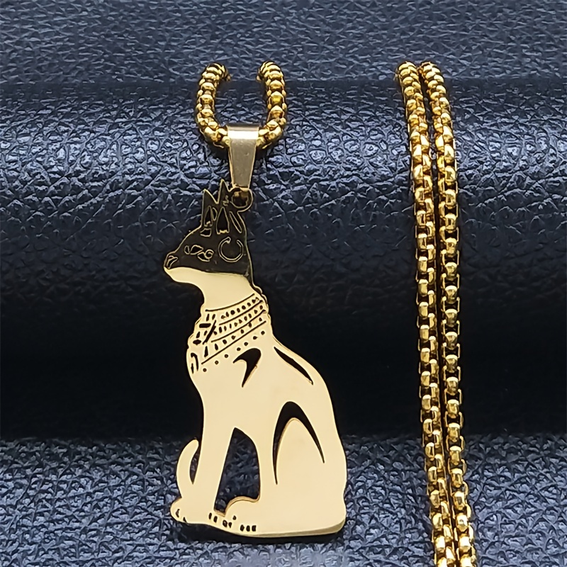 Egyptian on sale cat necklace