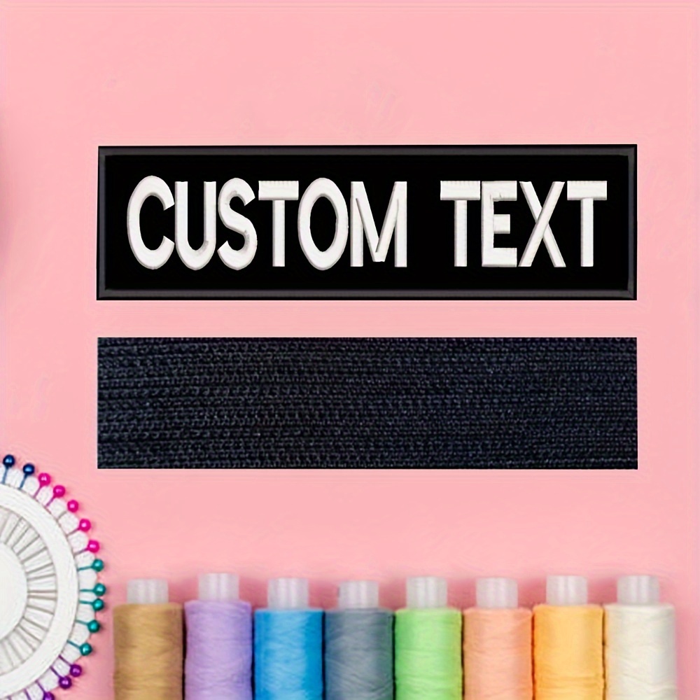 

2pcs Embroidery Name Patches, Custom Personalized Military Tapes Tag For Clothing Bags Vest Jackets Work Shirts