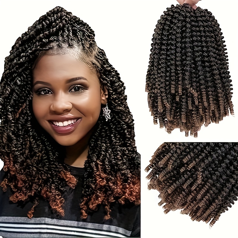 Soft Springy Afro Kinky Curly Twist Crochet Hair Set - Temu Belgium