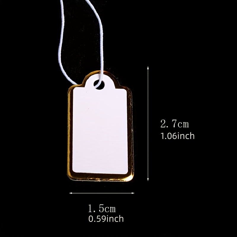 Jewelry Price Tags with String (1,000 pcs.)