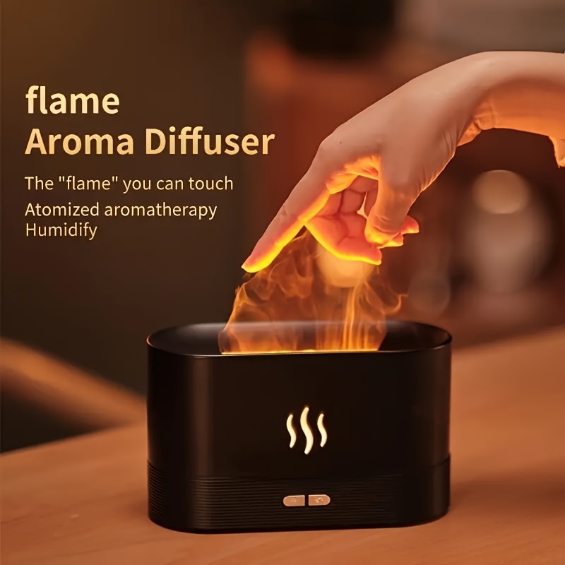 Humidificateur de flamme Diffuseur d'huiles essentielles 360ml Diffuseur  d'arômes à ultrasons