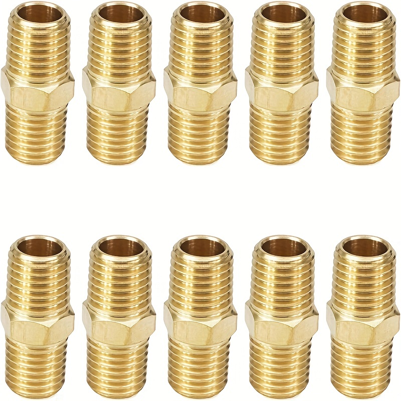 Metals Brass Pipe Fitting Connector Adapter Npt Male X G - Temu