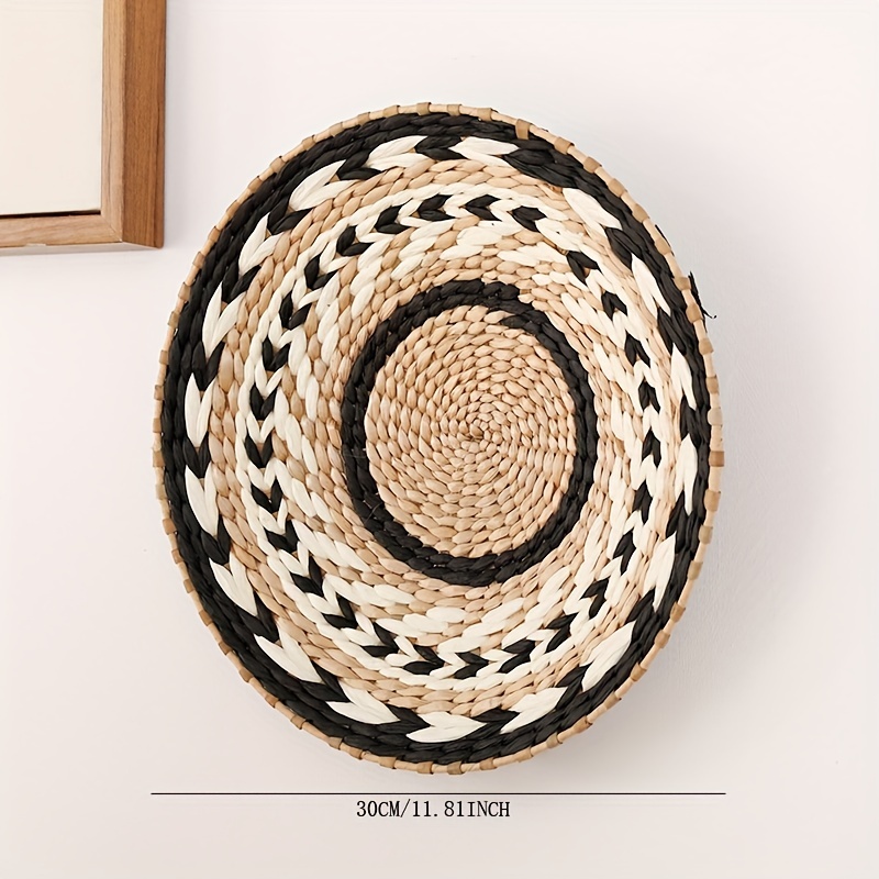 Grass Jute Basket with Black Twine