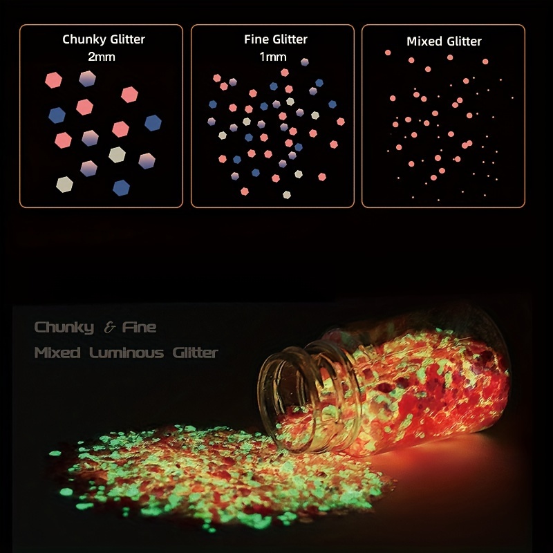 Luminous Mica Pigment for DIY Crafts,bright Fluorescent Mica