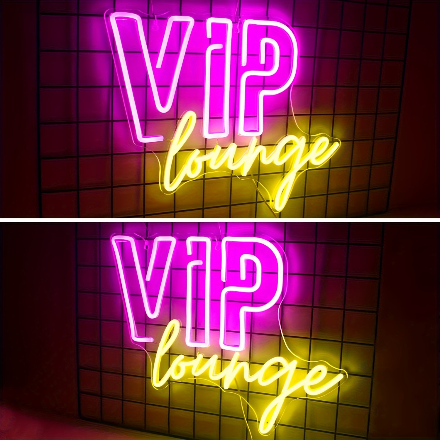 Vip Lounge Neon Signs Light Wall Decor Vip Neon Lights Signs Temu