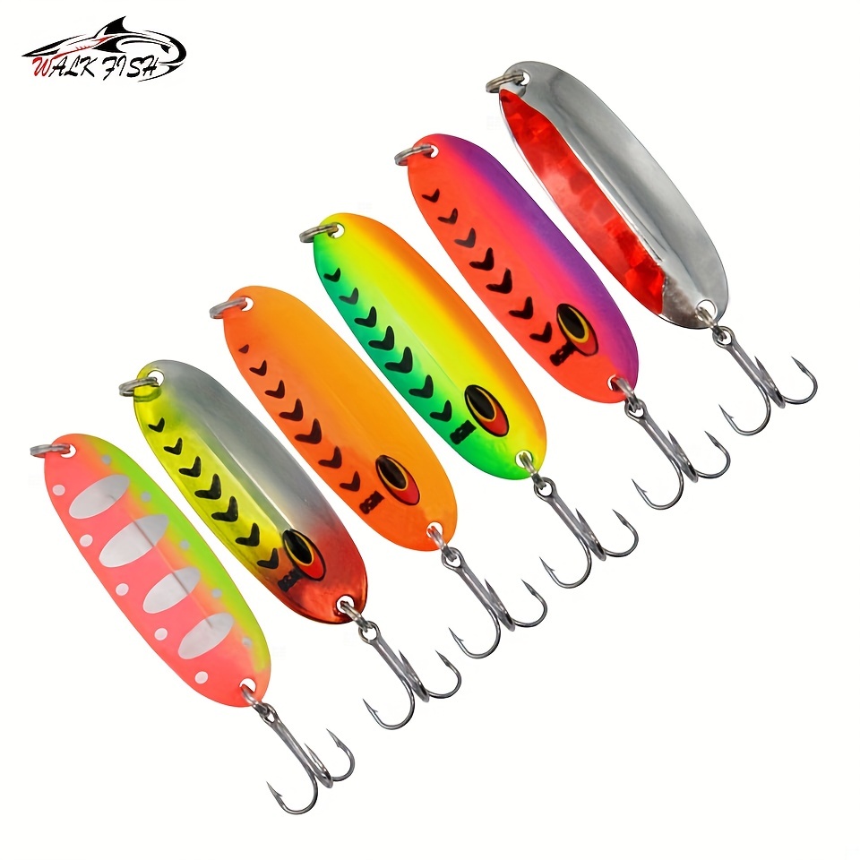 Spoon Lure Jig Fishing Lure Sequin Bait With Single Hook, Weights Silvery  Colorful Golden Fishing Lures Tackle - Temu United Arab Emirates