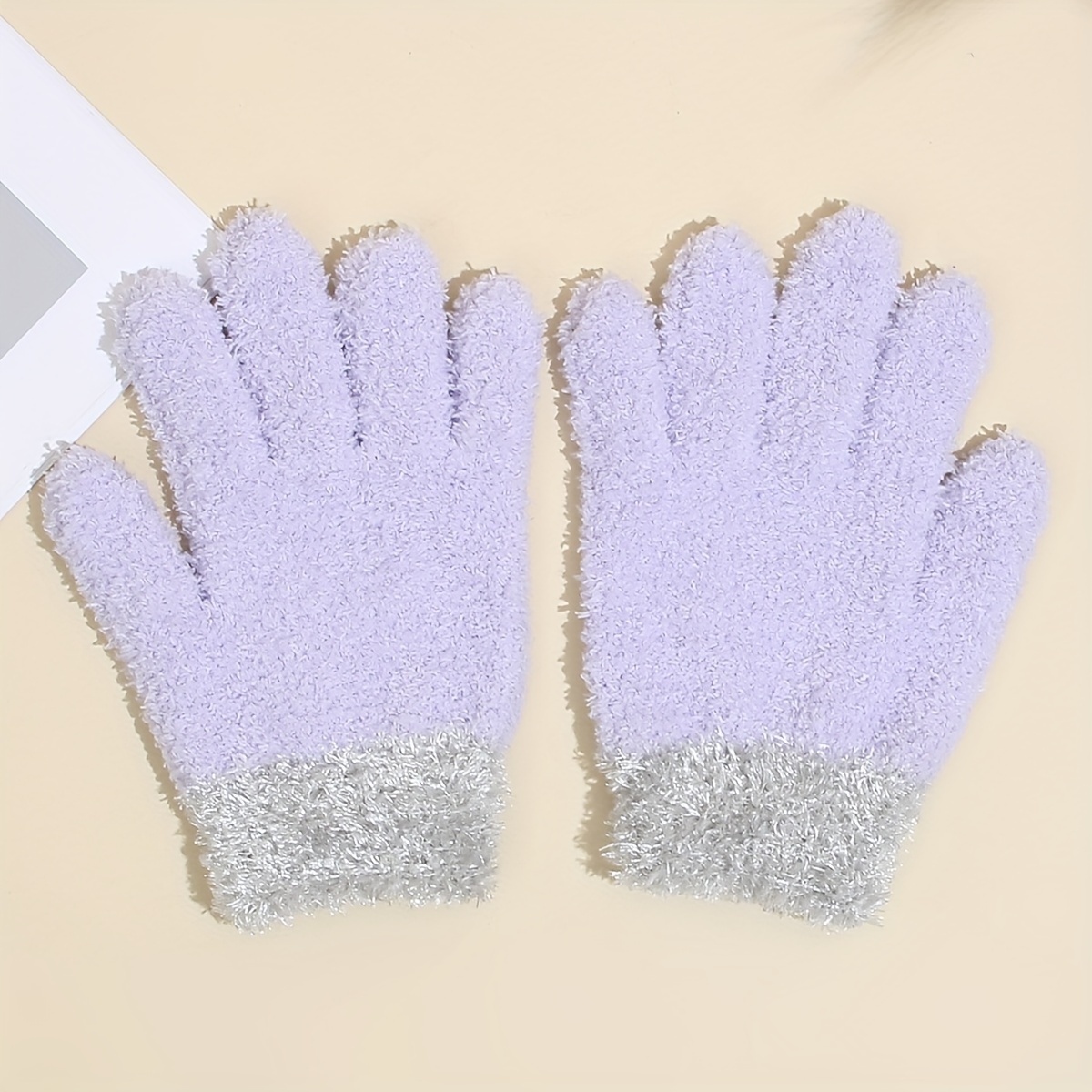 6 Paires De Gants D'Hiver Pour Enfants - Peluche Douce | Taille 4-10 Ans | Couleurs Unies