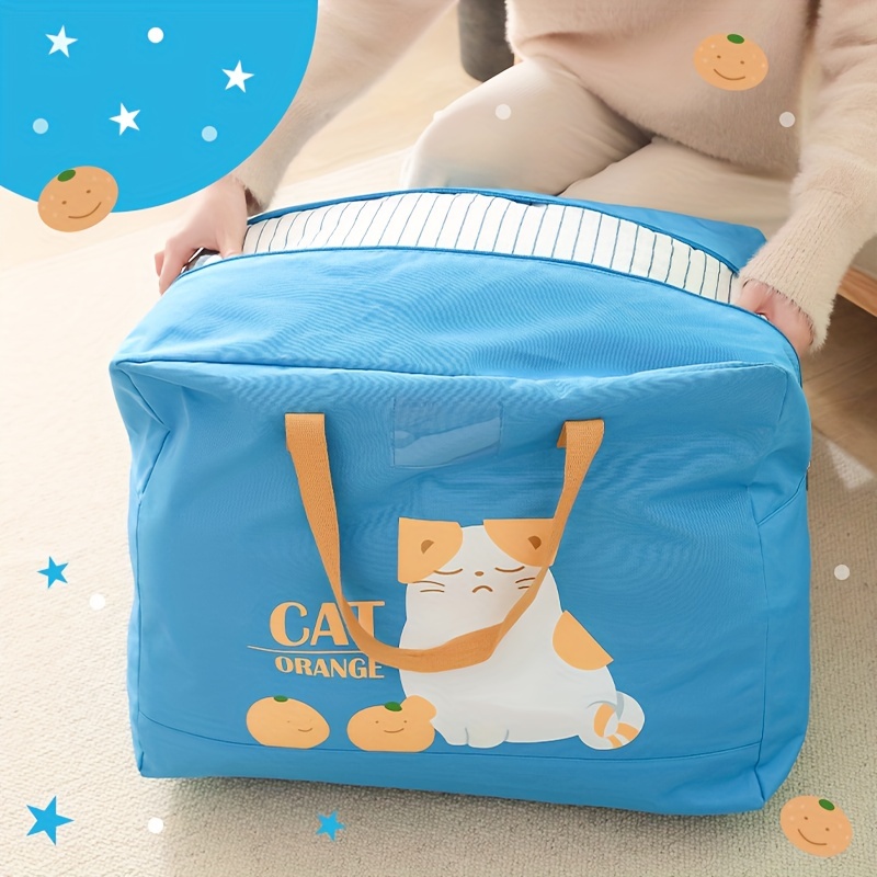 Cartoon Children's Foldable Blanket Storage Bags Organize - Temu