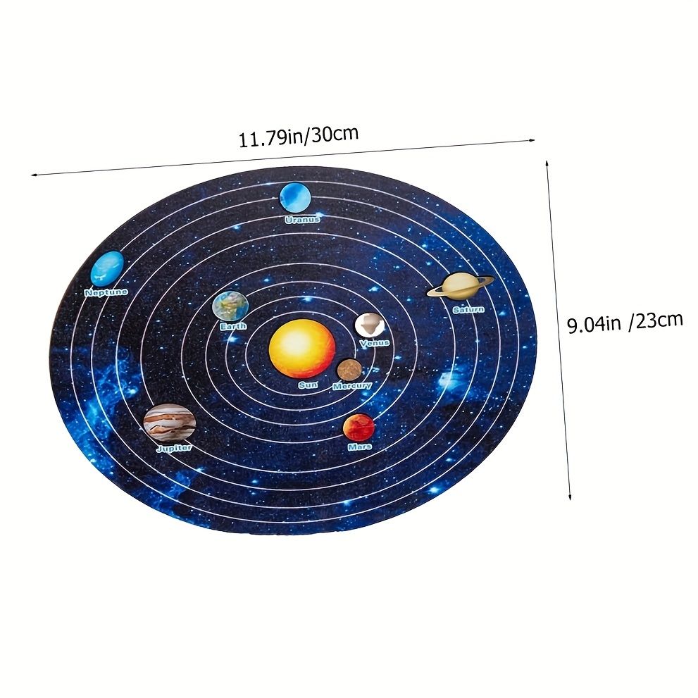 Wooden Solar System Puzzle for Kids Parties & Play