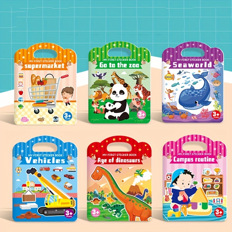 8Sheets Cute Cartoon Zoo Animals Bubble Stickers 3D DIY Diary Decoration  Mobile Sticker Kids Kindergarten Gifts Stationery Toys - AliExpress