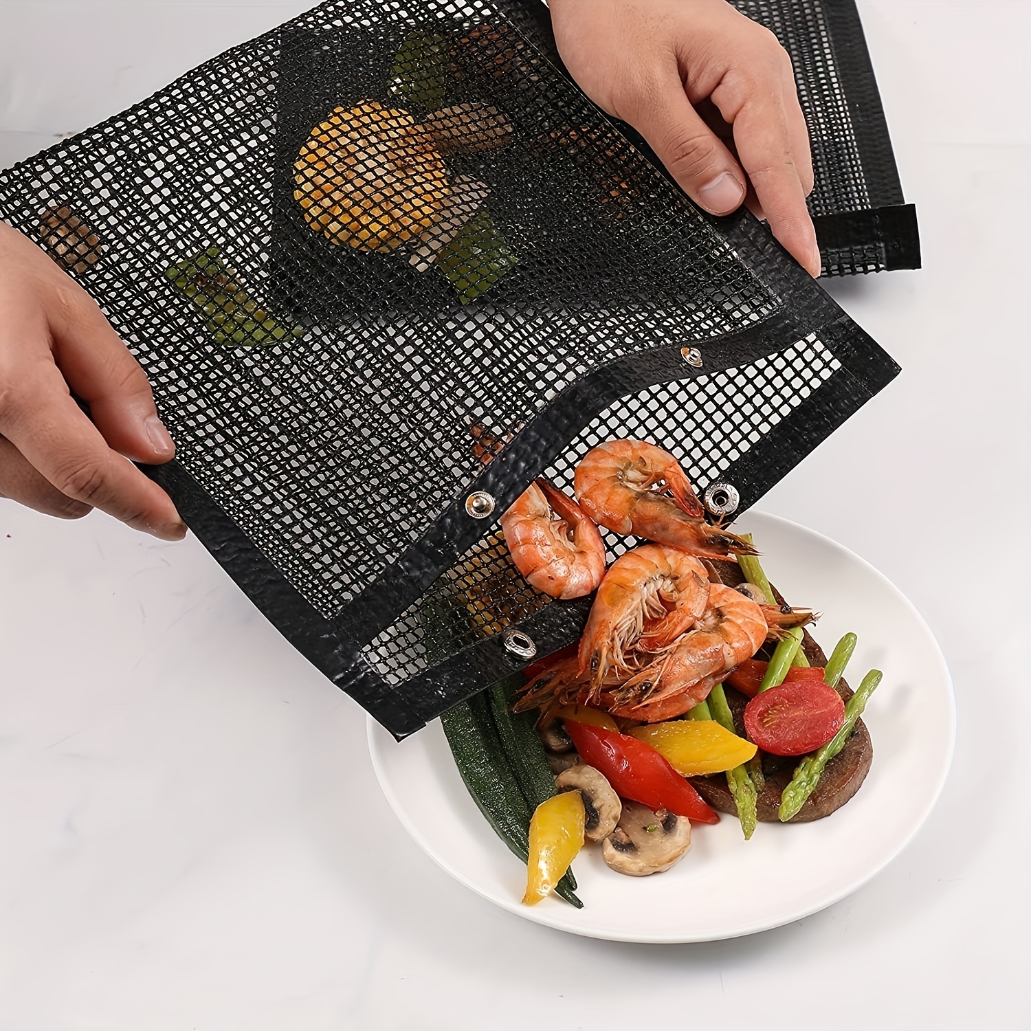 Bbq Mesh Grill Bag, Non-stick Mesh Grilling Bags, Reusable And Easy To  Clean, Vegetables Grilling Pouches Grill Accessories Bbq Tools, Works On  Electric Grill Outdoor Gas Charcoal Bbq, For Outdoor Camping Picnic