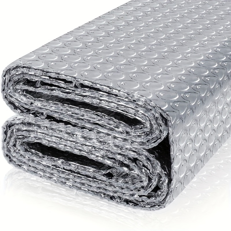 Grid Aluminum Foil Back Adhesive Insulation Cotton High - Temu, Fireproof  Insulation 
