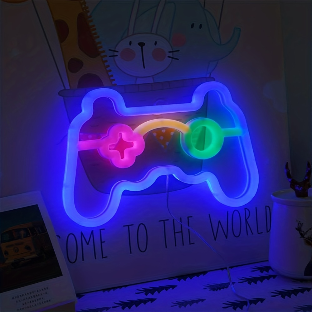 1pc Led Game Neon Sign Light Gamepad Shape Led Sign Light - Temu