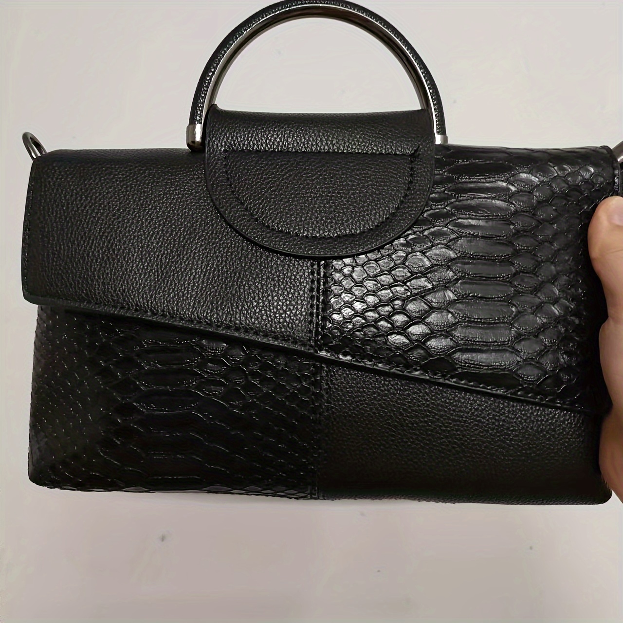 Luxury Crocodile PU Leather Men's Clutches Bag Fashion Men Women