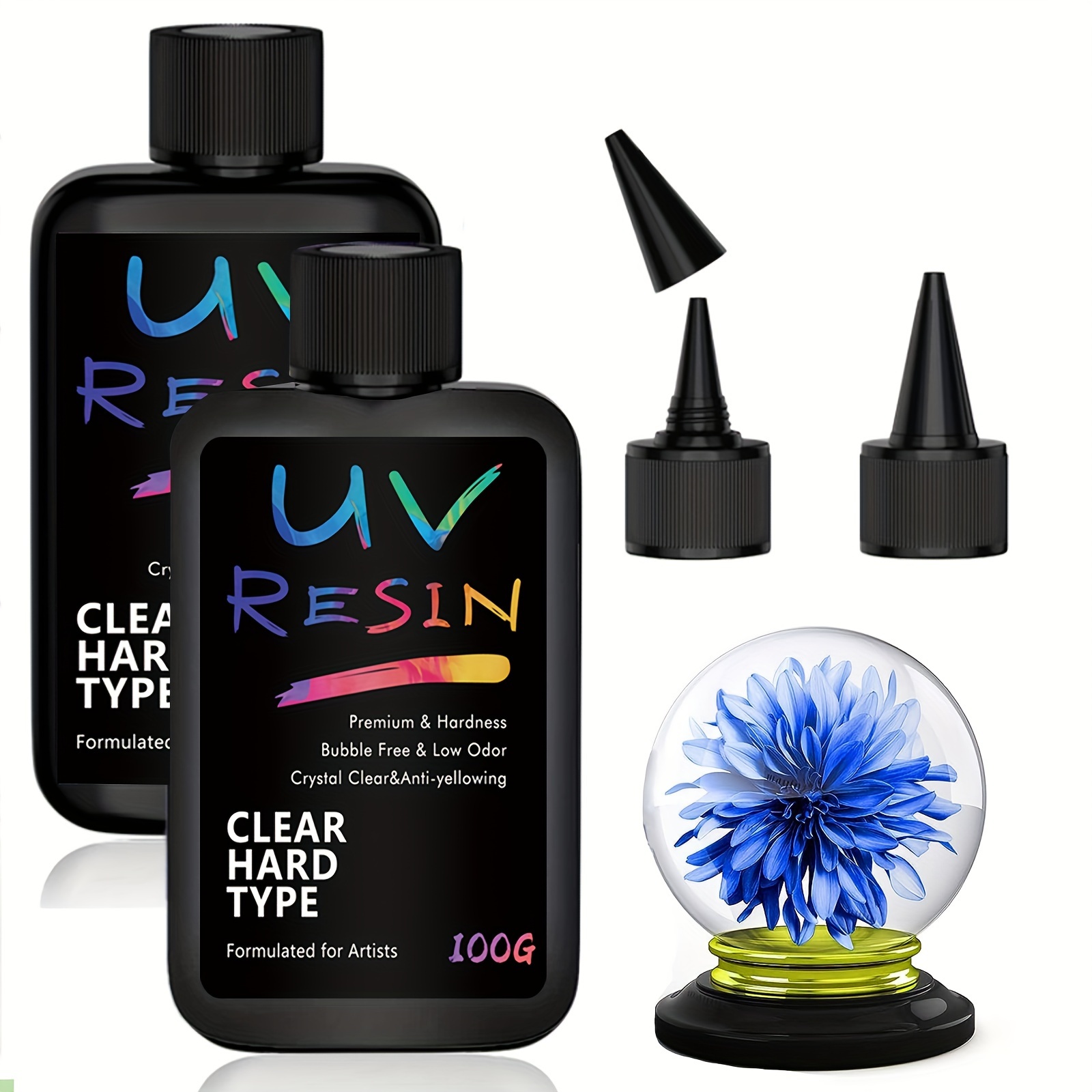 Uv Resin Kit With Lights Upgraded Crystal Clear Uv Resin - Temu