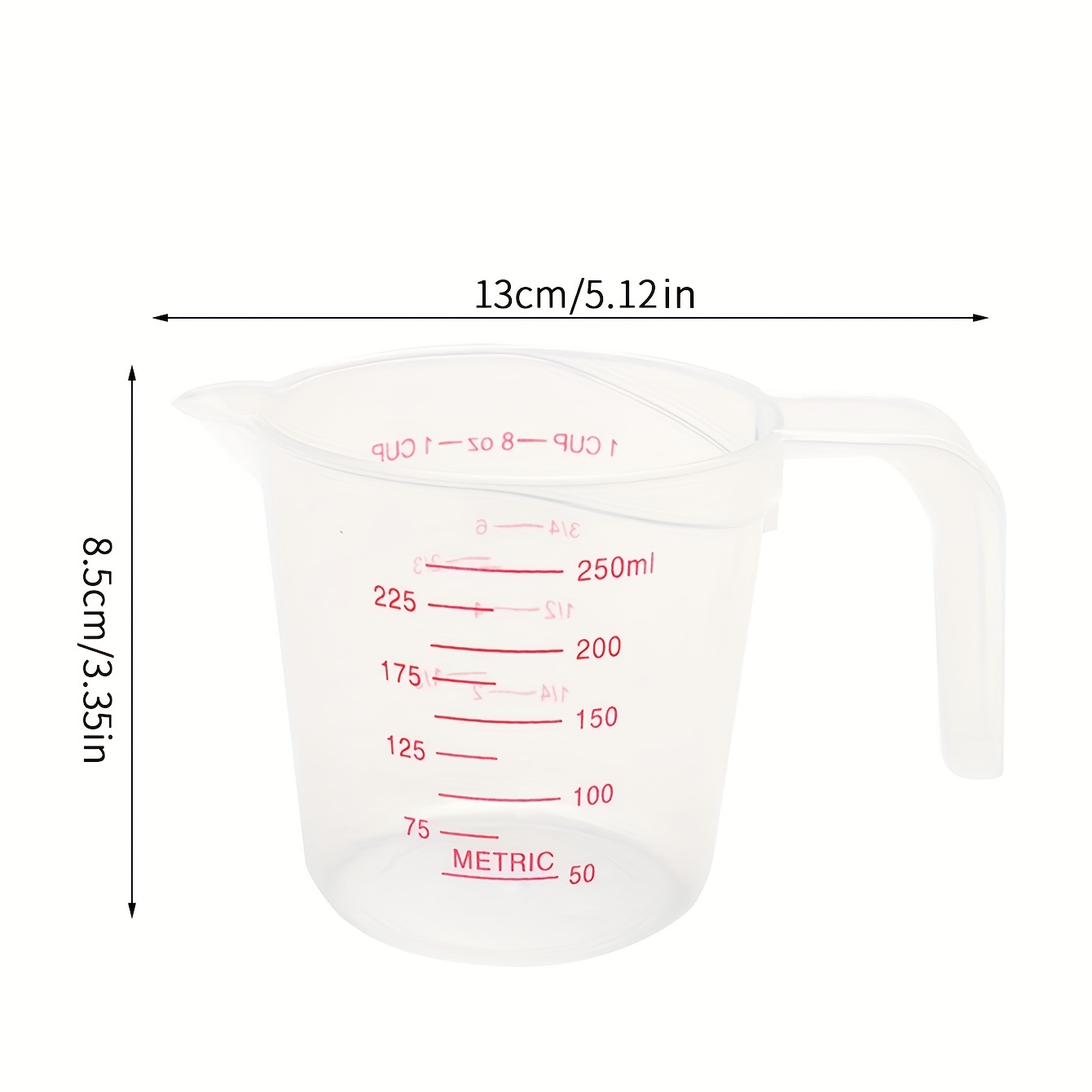 Measuring Cup With Scale, Graduated Measuring Cup, Plastic