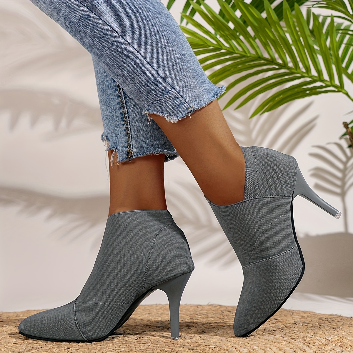 Elegant Women Shoes Shoes Classic Elegant Pointed Toe Elastic Thin Heel Women Shoes