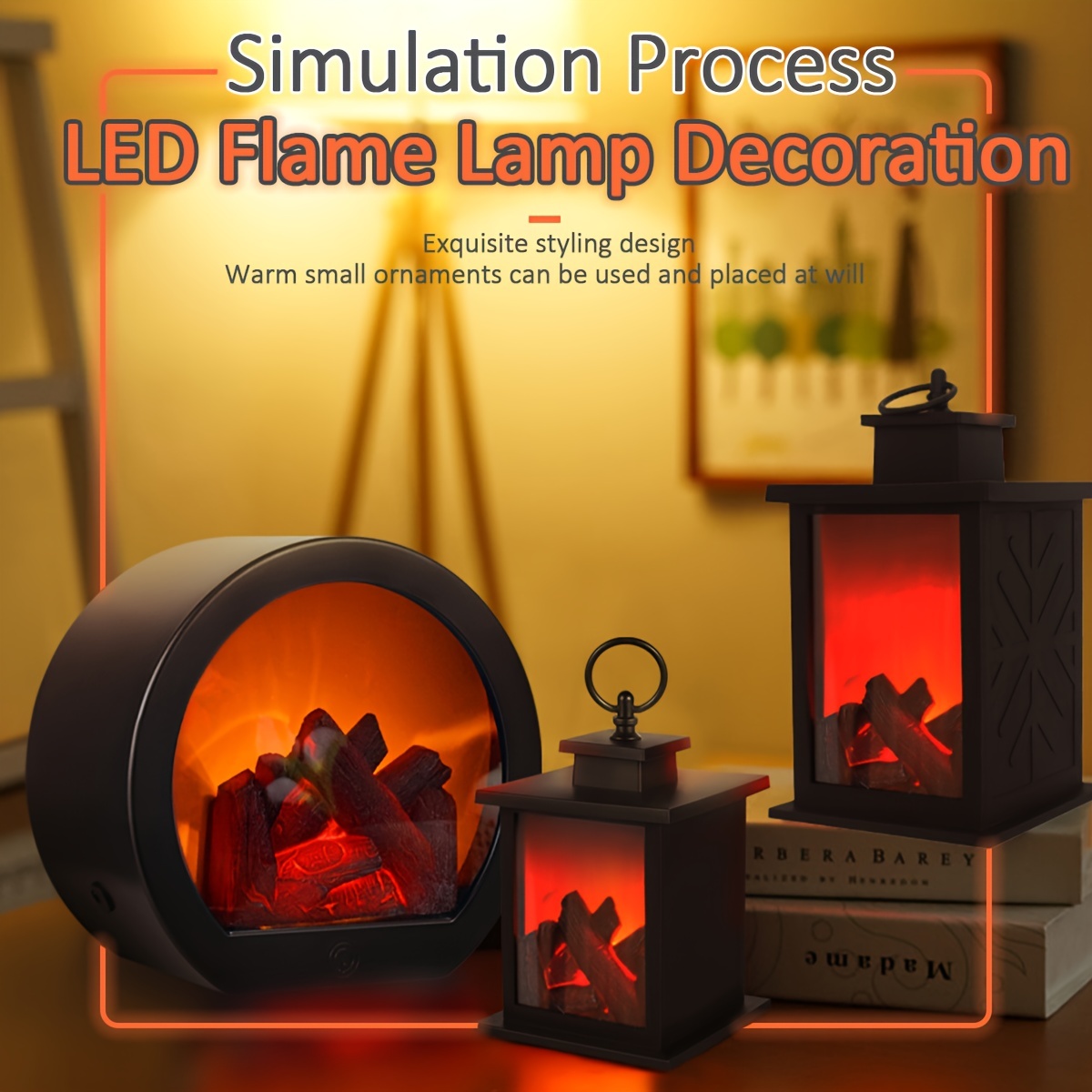 Lampe LED diffuseur simulation flamme • Moment Cocooning