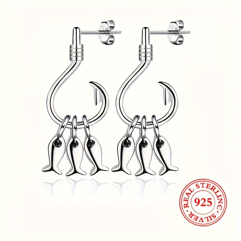 Plastic Earring Stud and Fish hook dangling 10 pairs (20 pcs)
