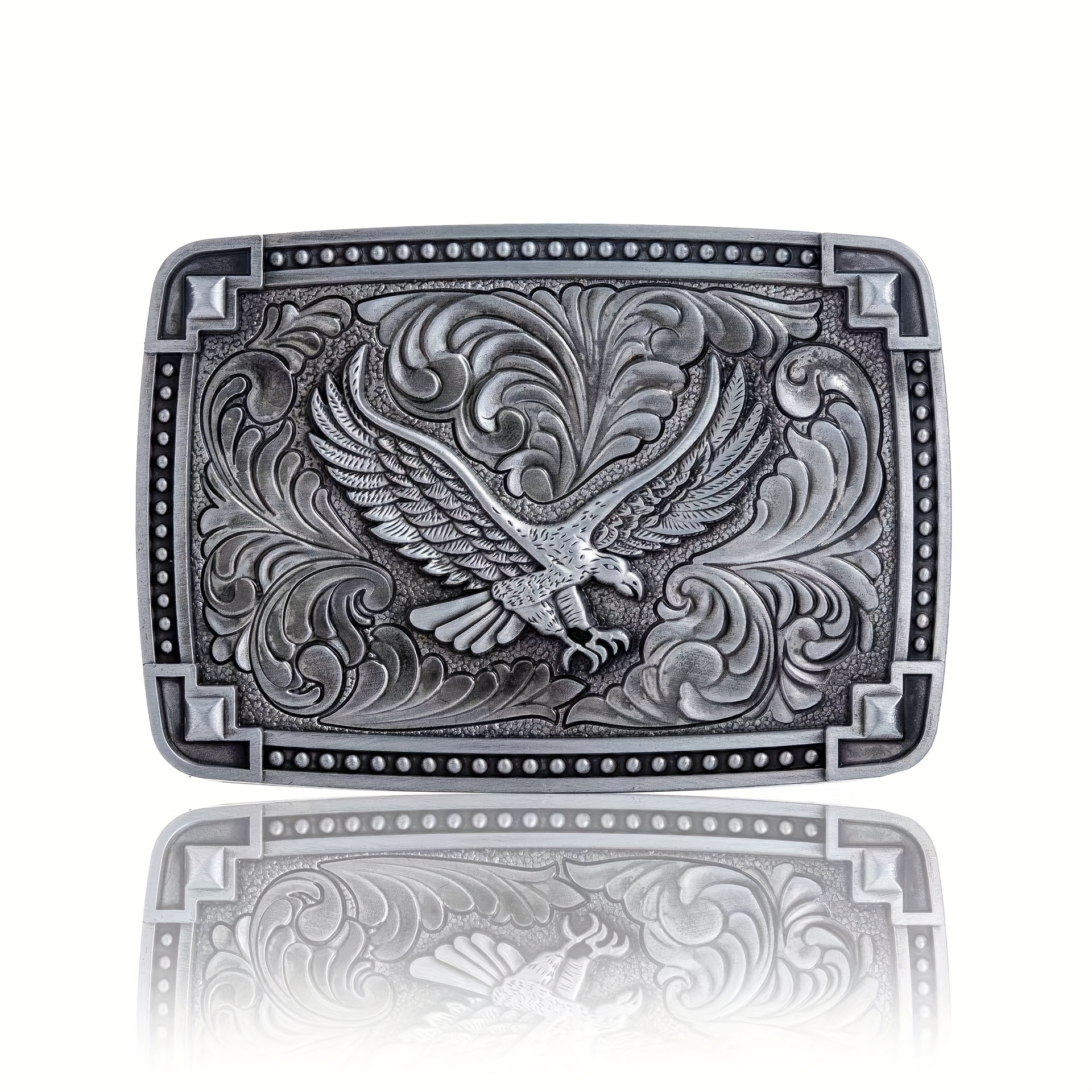 Western Cowboy Retro Simple Flying Eagle Pattern Belt Buckle - Temu