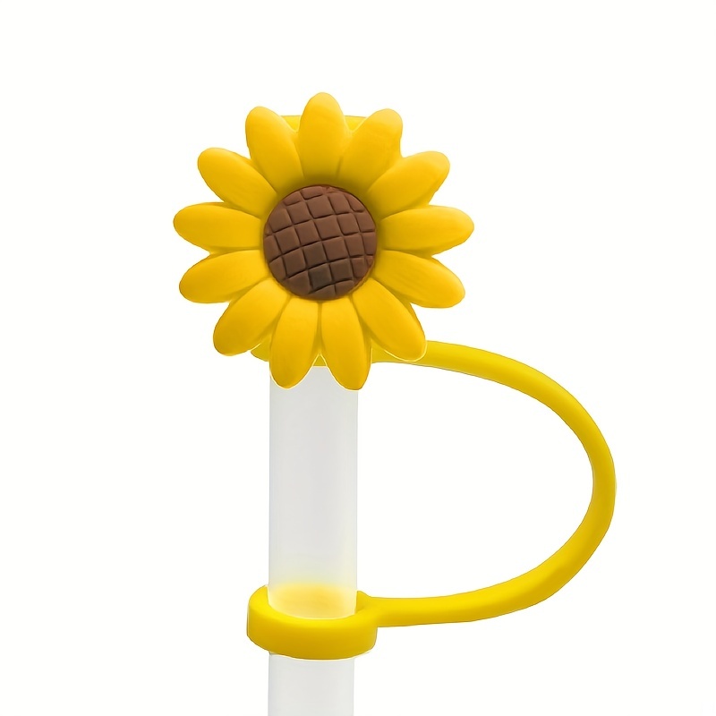 Cute Cartoon Silicone Straw Dust Stopper Drink Tea Bottle Straw Dust Cover  Top Reusable (straw + Straw ) Suitable For Pipette Diameter Of - Temu