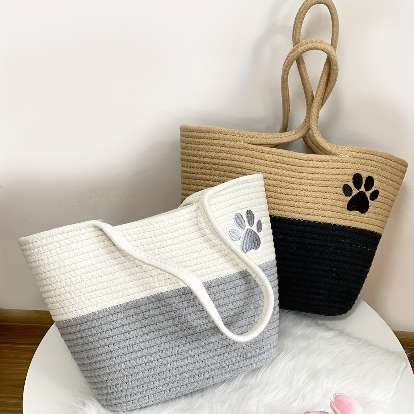 Paw Print Tote Bag - Large