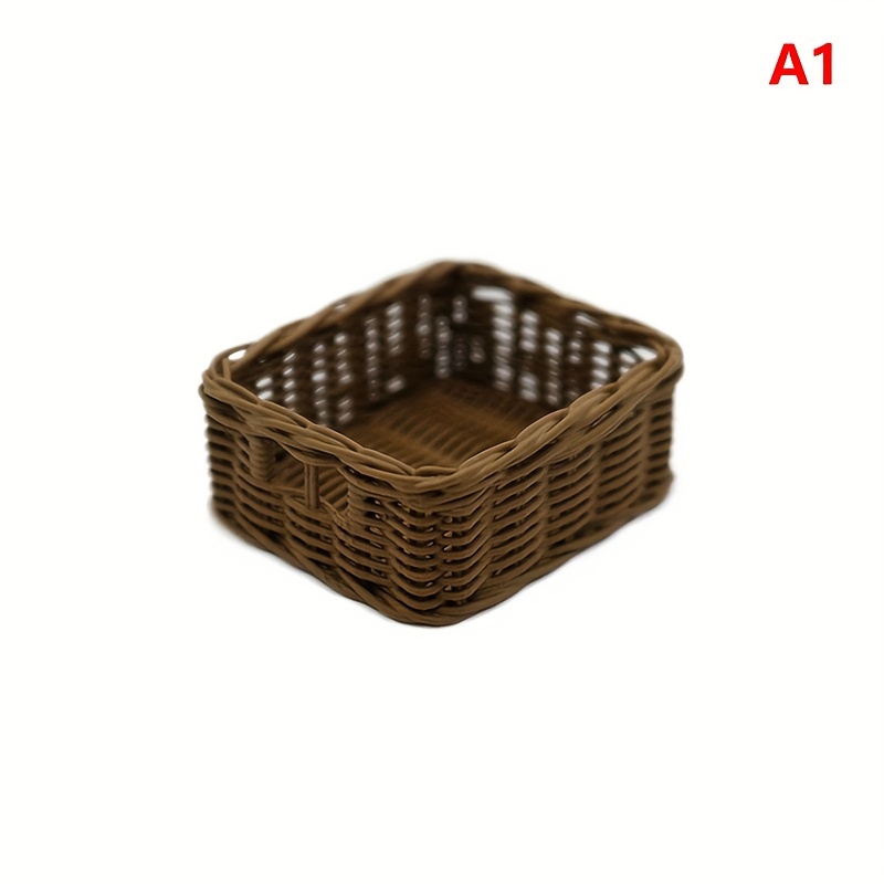 4pcs Dollhouse Miniature Storage Basket, Mini Storage Basket, Life