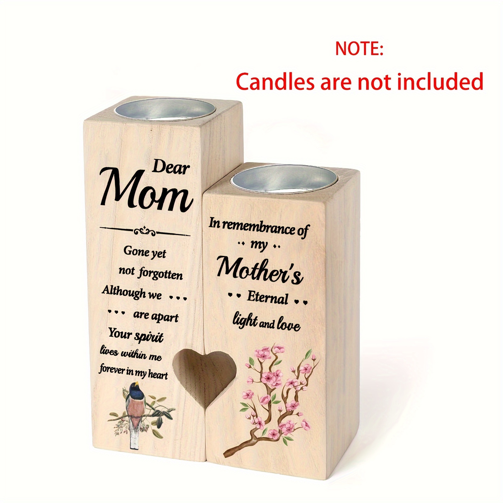 Heart Candlestick, Mom Candle Holder,mothers Day Birthday Gifts