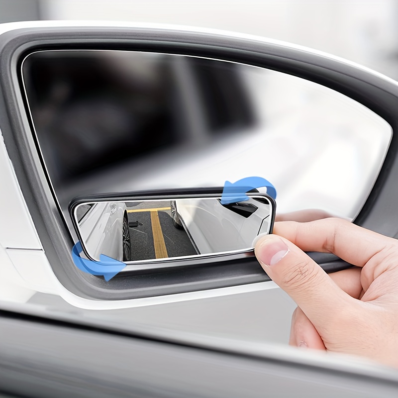 Reflective Rearview Mirror, Small 360-degree Adjustable Wide-angle Viewing  Rear Small Mirror, Blind Spot Auxiliary Reverse Mirror