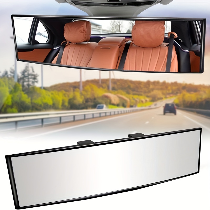 

Universal 10, 6inch Panoramic Convex Rearview Mirror, Interior Clip-on Wide Angle Rear View Mirror To Reduce Blind Spot Effectively For Car Suv Trucks