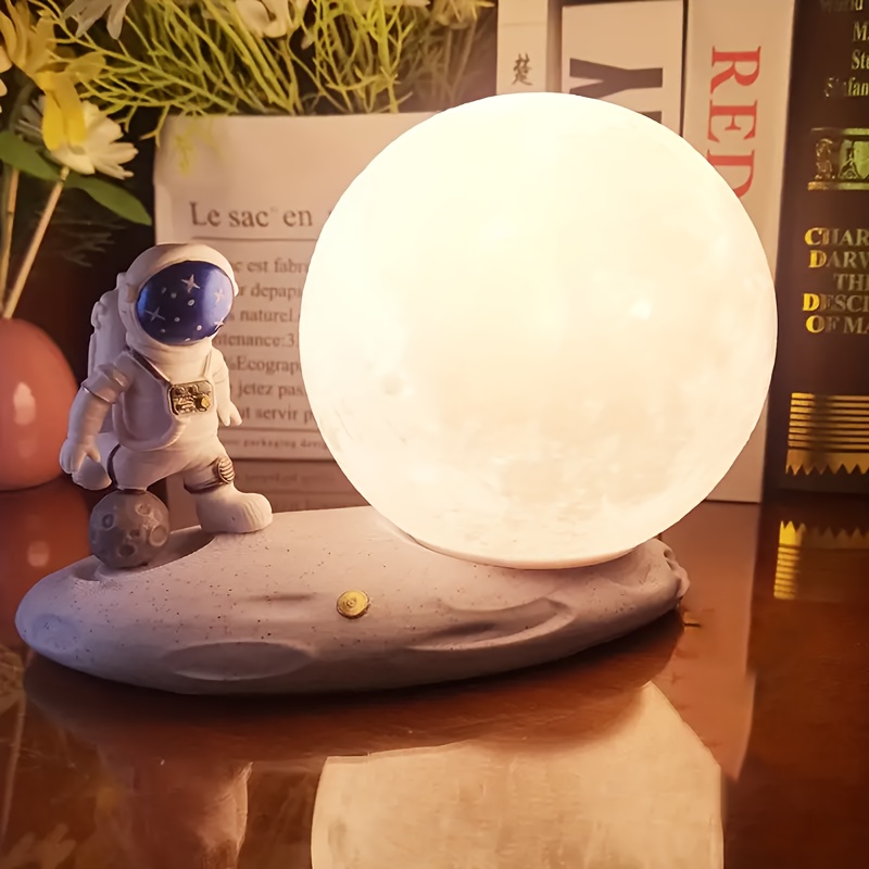 1pc Veilleuse Planétaire Figurine Astronaute Veilleuse Lune - Temu Belgium