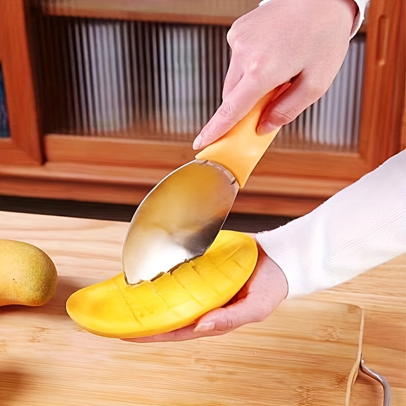 Grip Ez Mango Slicer Stainless Steel Peach Mango Splitter Slicer Fruit  Pitter Machine Fruit Cutter and Corer Mango Corer Tool Peeler Cut De-Corer  - China Mango Slicer and Mango Cutter price