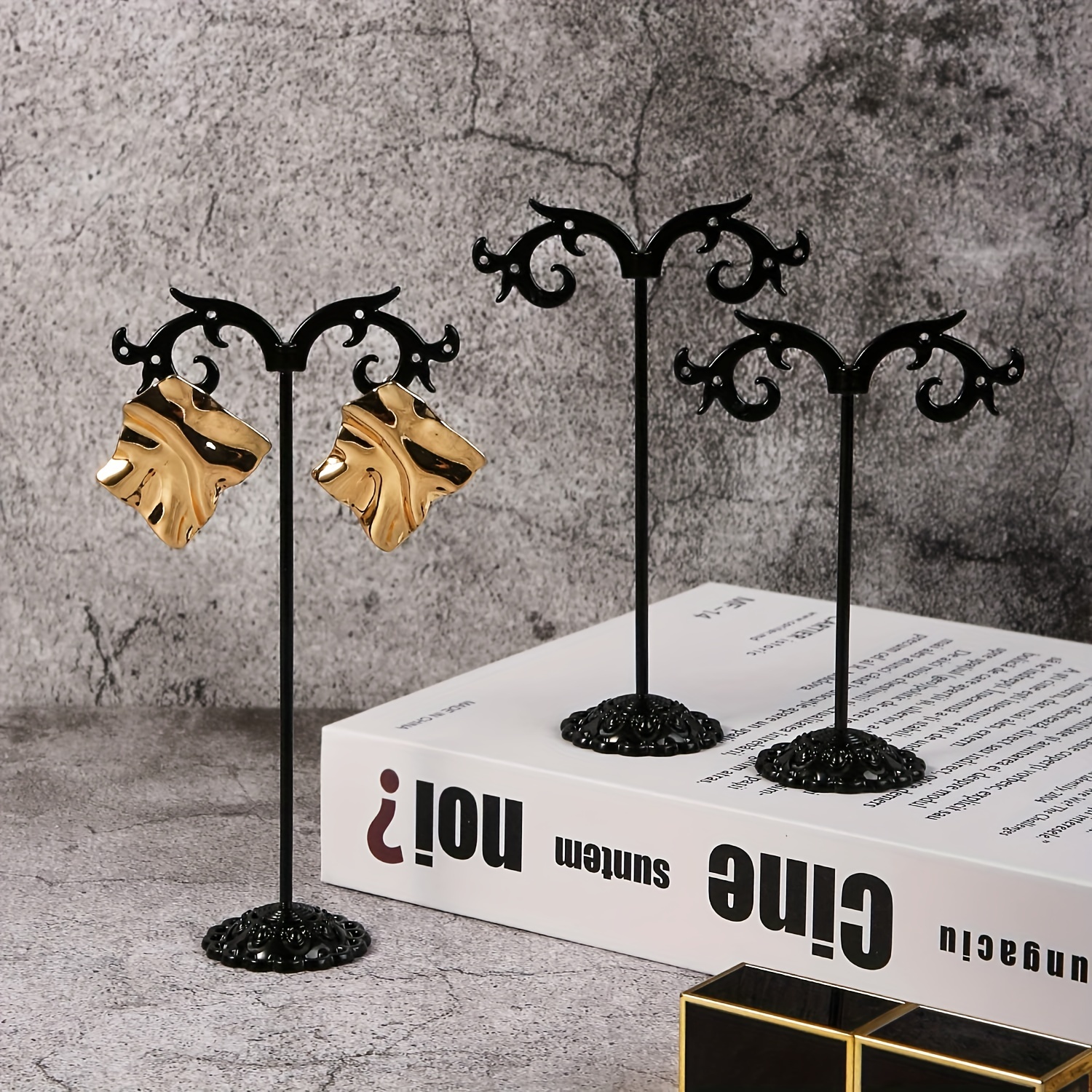 3pcs Set Hook Earring Stand Display