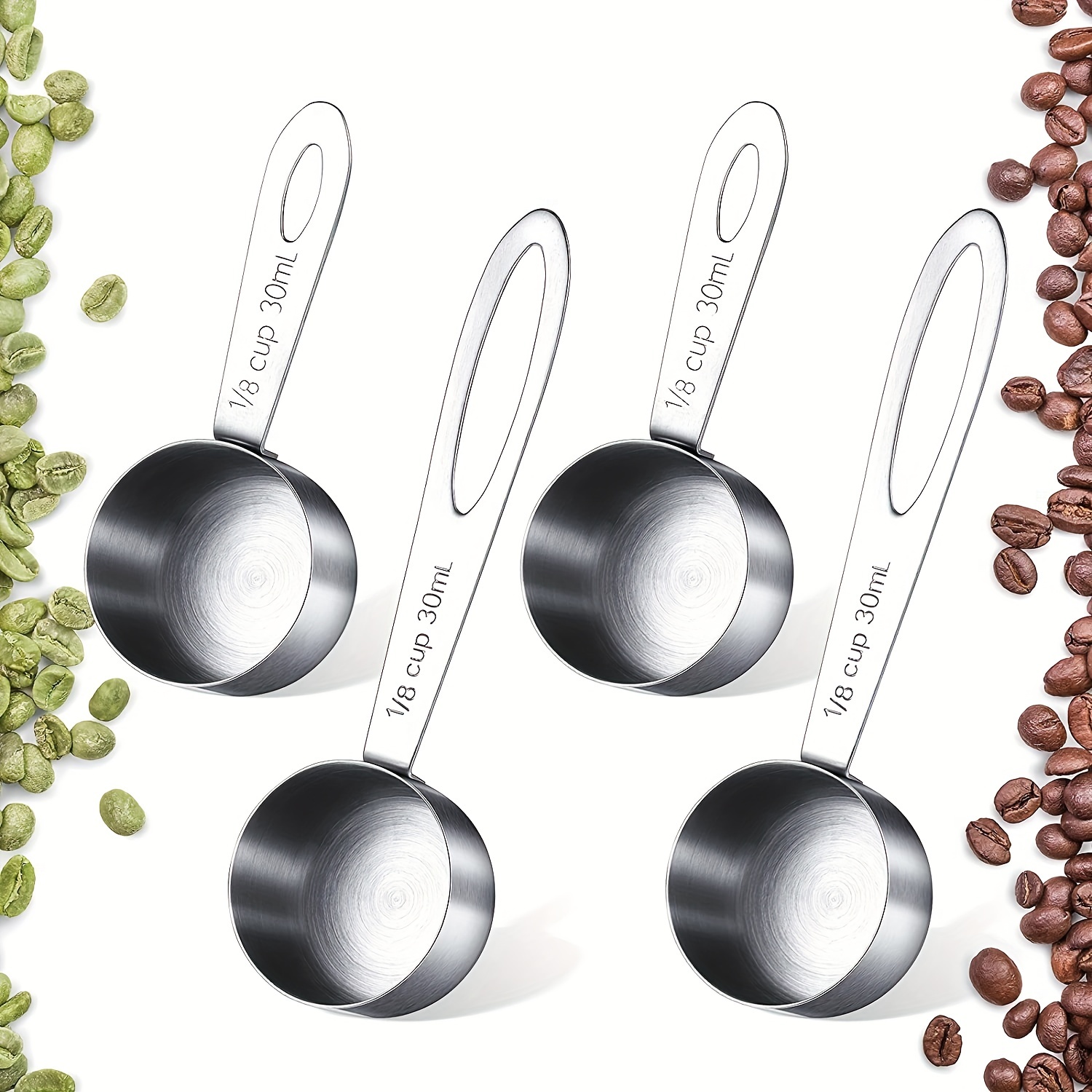 Stainless Steel Coffee Spoon Premium Coffee Scoop 1 Tbsp 2 - Temu