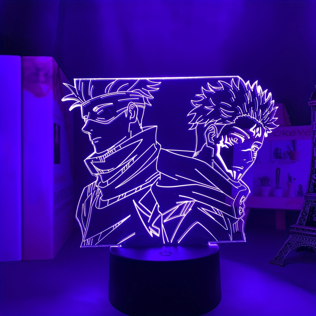 1pc 3d Anime Lampada Led Night Light Room Deco Regalo - Temu Italy