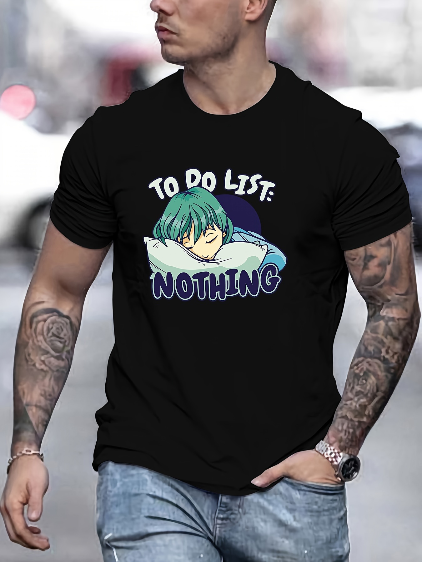 Camiseta Manga Larga Hombre Estampado Gráfico nothing - Temu Chile