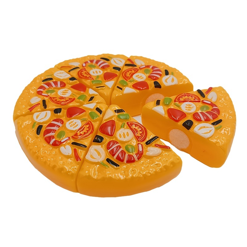 Kids Cutting Pizza Toy Simulation Food Pretend Play Set Toy for Best Gifts