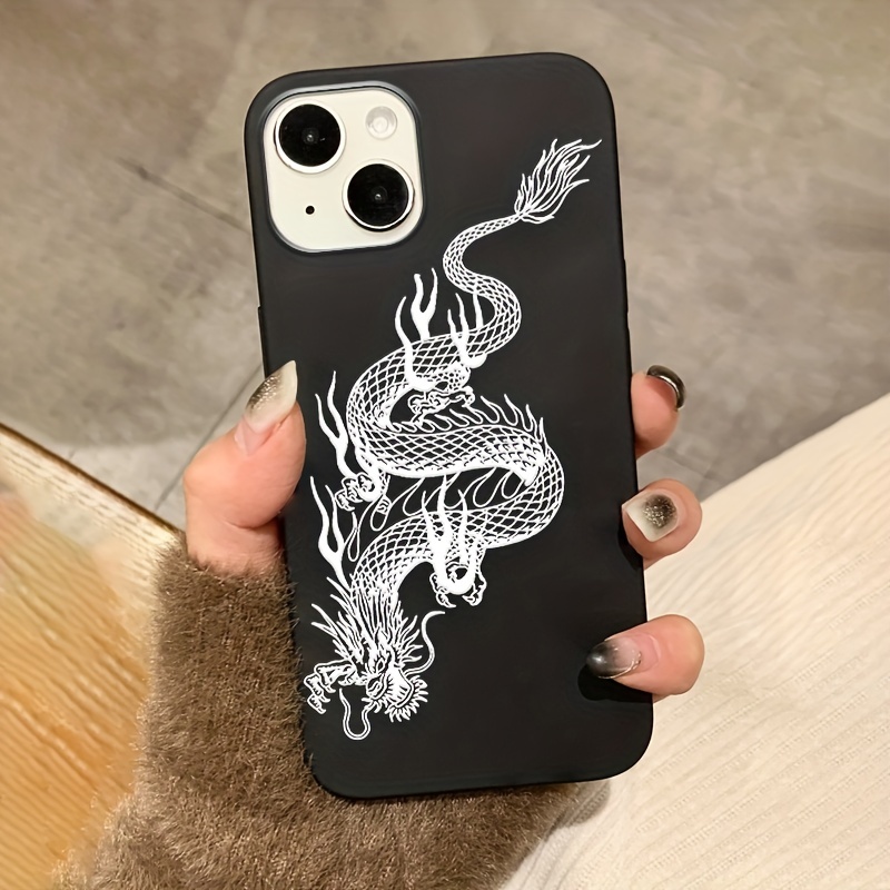 Flying Dragon Print Mobile Phone Case For Iphone 13 12 Temu