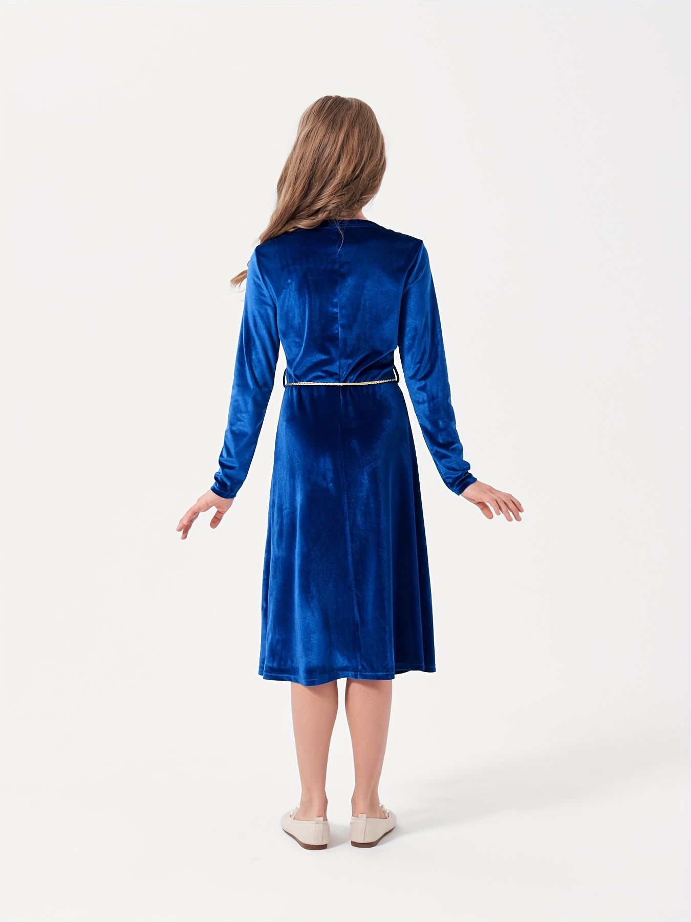 Vintage blue clearance velvet dress